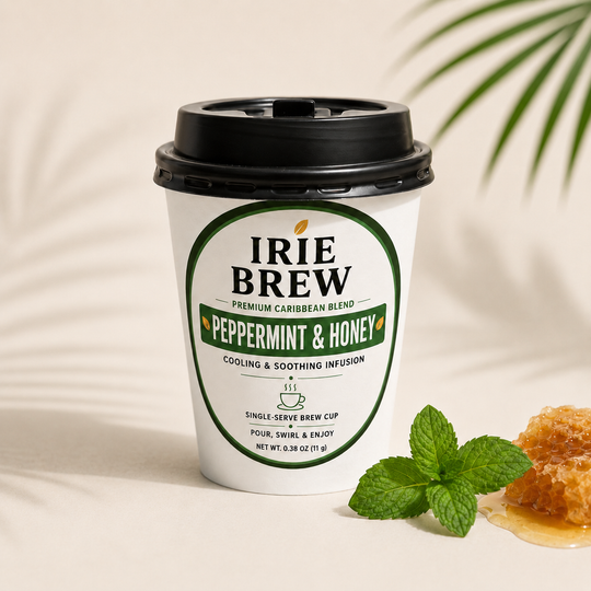 IRIE BREW PEPPERMINT & HONEY HERBAL TEA